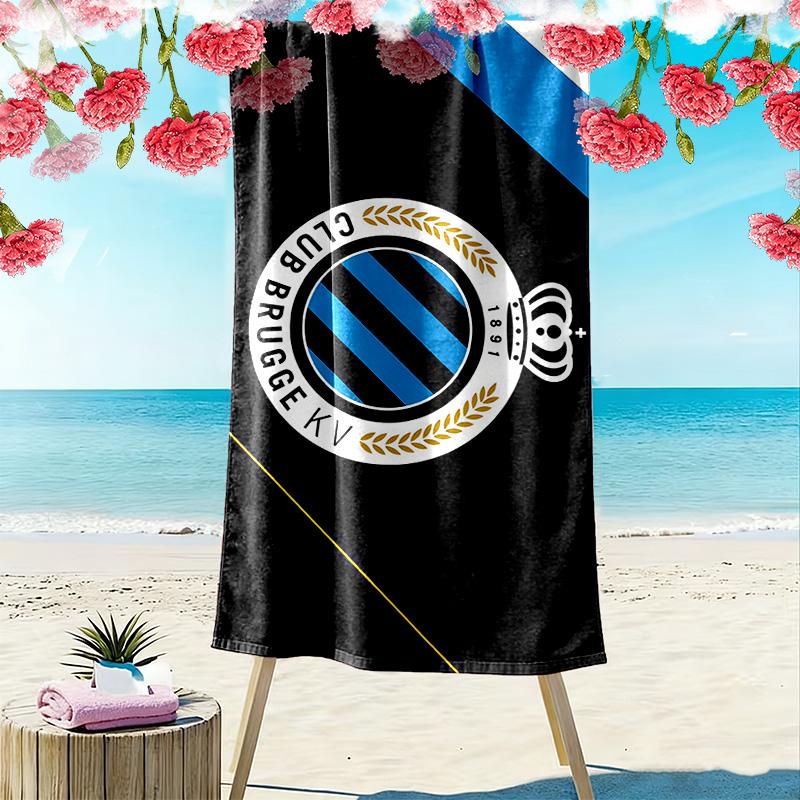 Club Brugge KV Print Beach Towel, Large Soft Quick Dry Towel for Beach Camping Swimming