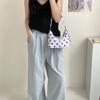Korean Version of Casual and Fashionable Nylon Handbag, New Women's Commuting Niche Wave Point Armpit Bag