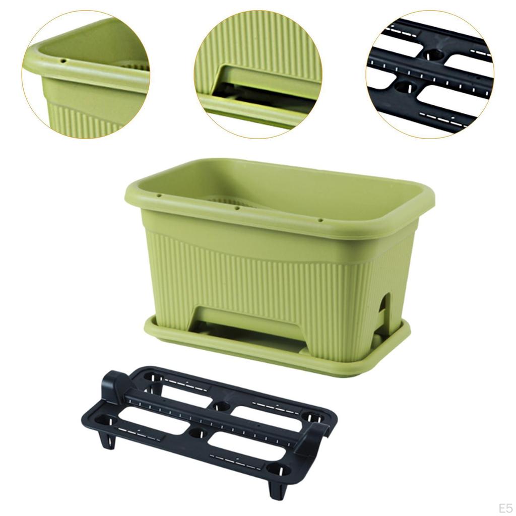 Donica Flower Box o Dużej Pojemności, Pojemnik do Uprawy Warzyw na Werandę, do Gospodarstwa Domowego