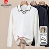 Pierre Cardin Men's 100% Wool Polo Collar Knit Sweater