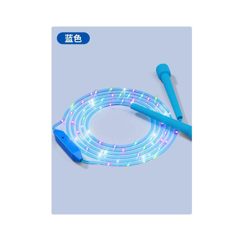 3 Speed Adjustable Color LED Light Up Jump Rope, Luminous Glowing Skipping Rope for Kids