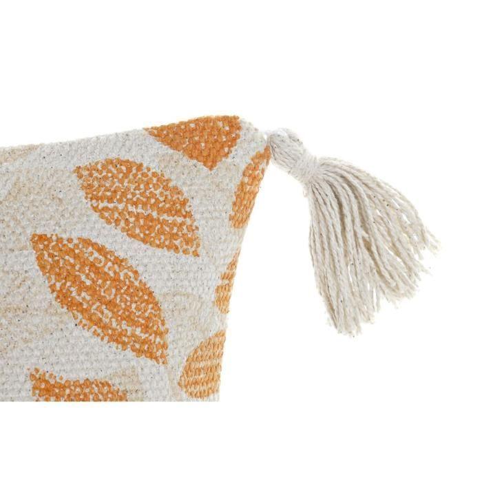Coussin - Multicolore - 60 X 10 X 30 Cm - Fleurs - Beige - Rectangulaire