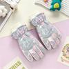 Kids' Winter Ski Gloves: Waterproof, Windproof, Thick Fleece-Lined for Boys & Girls Snow Play, Cycling, and Outdoor Activities