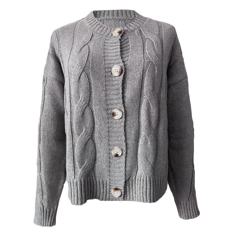 2026 New College Style Cardigan, Women's Loose Fit Knit Open Front Sweater for Autumn Winter