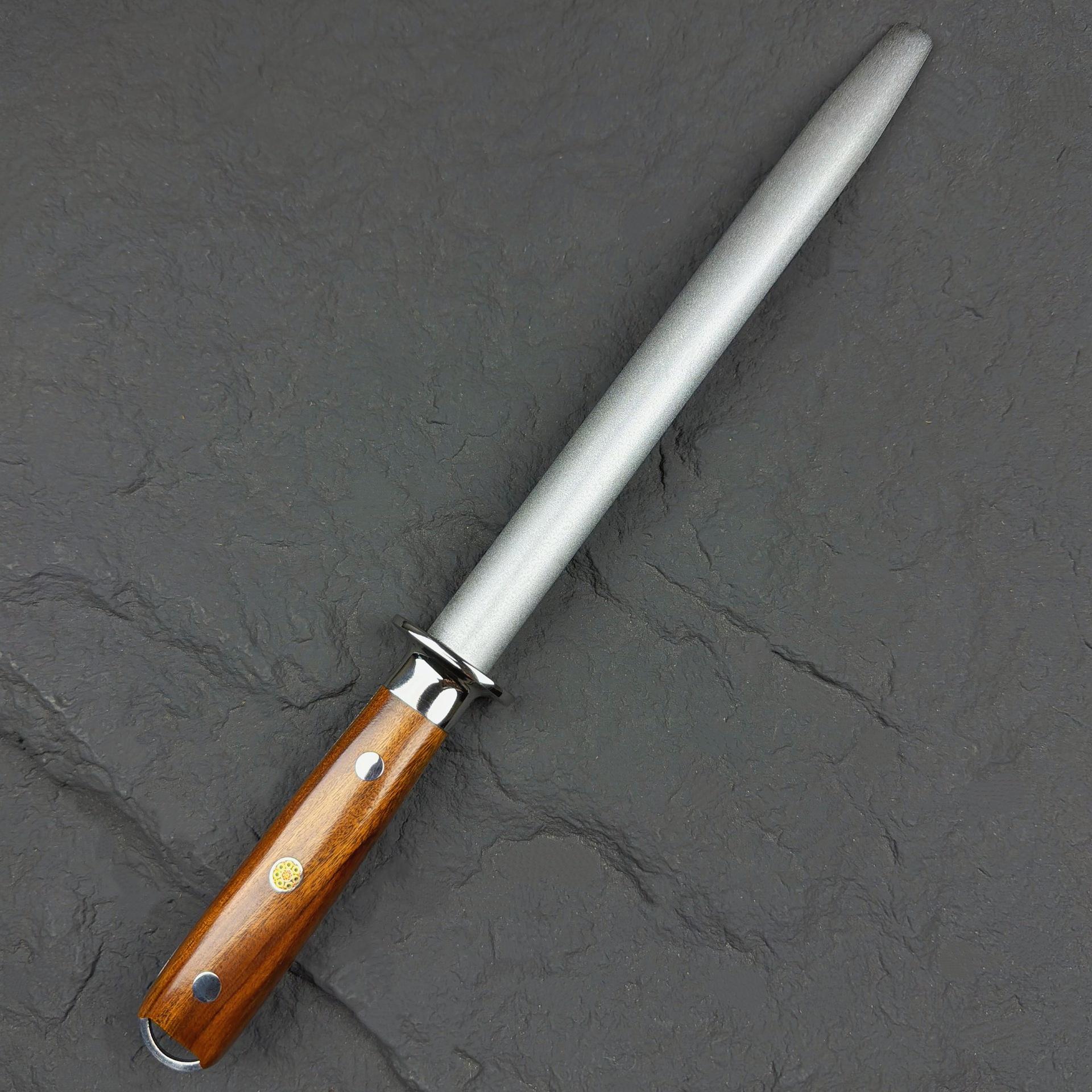 Diamond Sand Professional Whetstone Sharpening Rod – Kitchen & Slaughterhouse Tool.