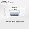 43mm-85mm Stainless Steel Rotatable Motorcycle Exhaust Spring Hooks For Front/Middle Link Pipe Muffler