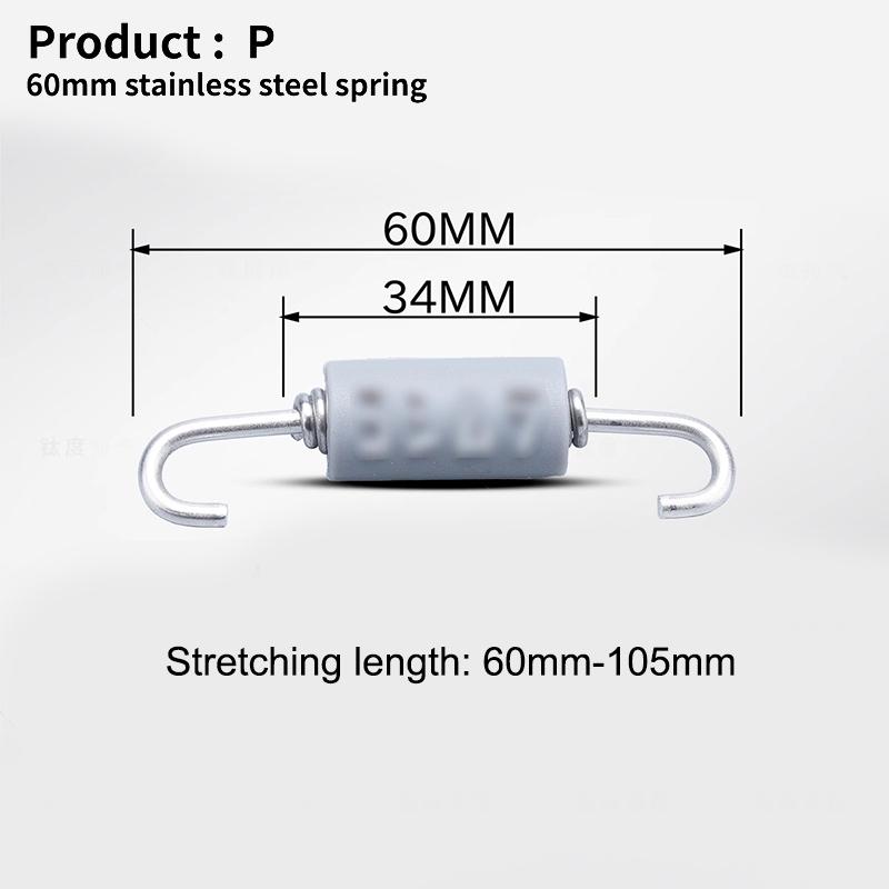 43mm-85mm Stainless Steel Rotatable Motorcycle Exhaust Spring Hooks For Front/Middle Link Pipe Muffler