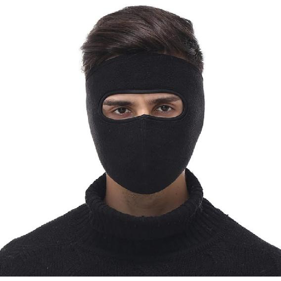 Флисовая маска для лица на зиму, Флисовая лыжная маска, Полностью закрывающая лицо маска для велоспорта, Теплая маска для холодной погоды, Ветрозащитная маска для улицы One Size