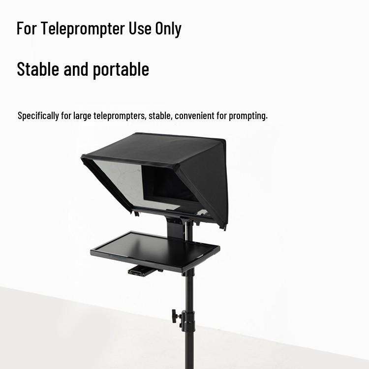 Ambitful ZhiJie Tripod Teleprompter Stand with Large Screen and Heavy Duty Floor Lamp - Models T16/T22.