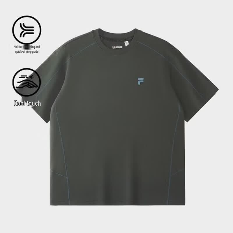 FILA FUSION Unisex Quick-Dry Cooling Short-Sleeve T-Shirt XL