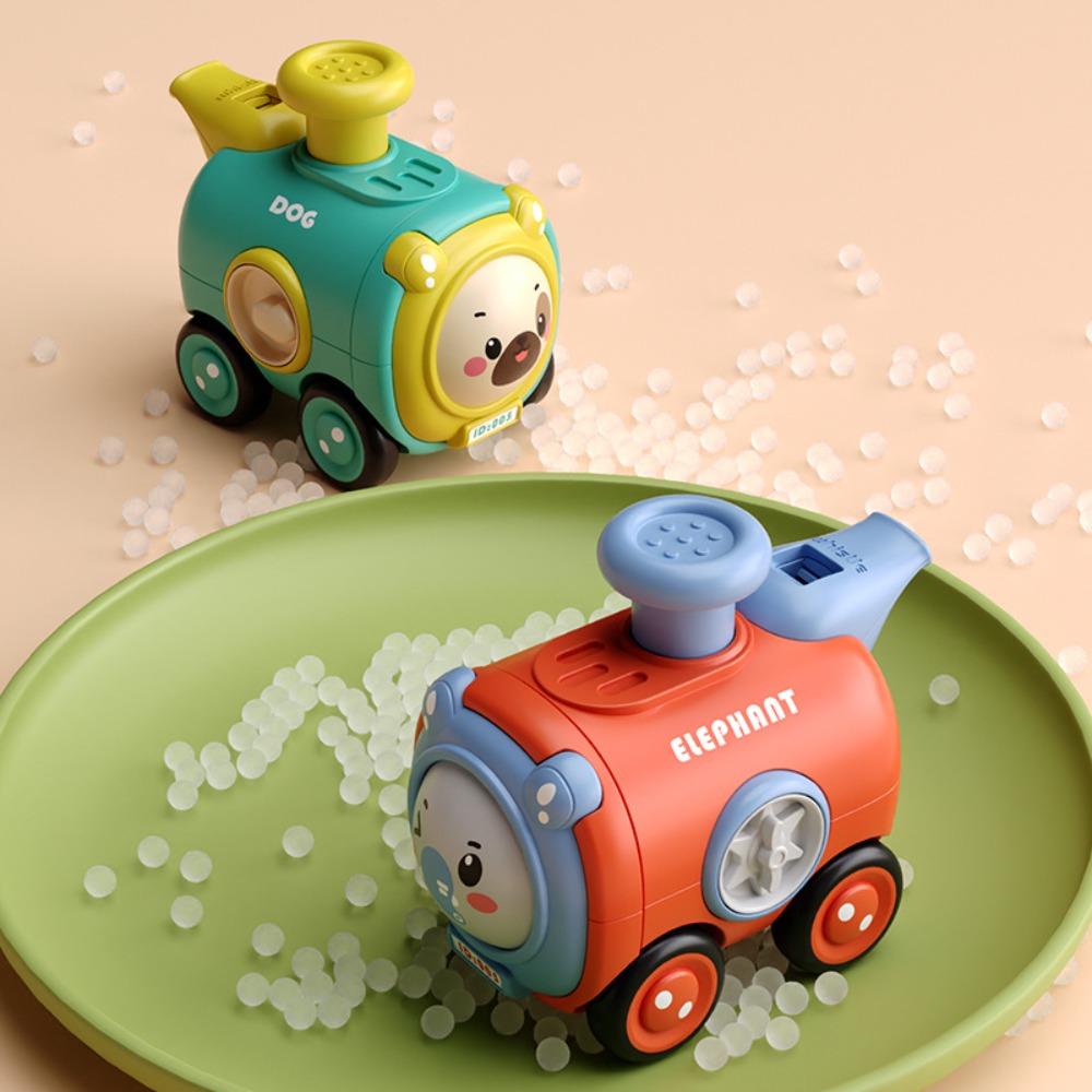 Cartoon Car Press To Change Face Whistle Train Crash Resistant Whistle Train Toy  3 Years Old +