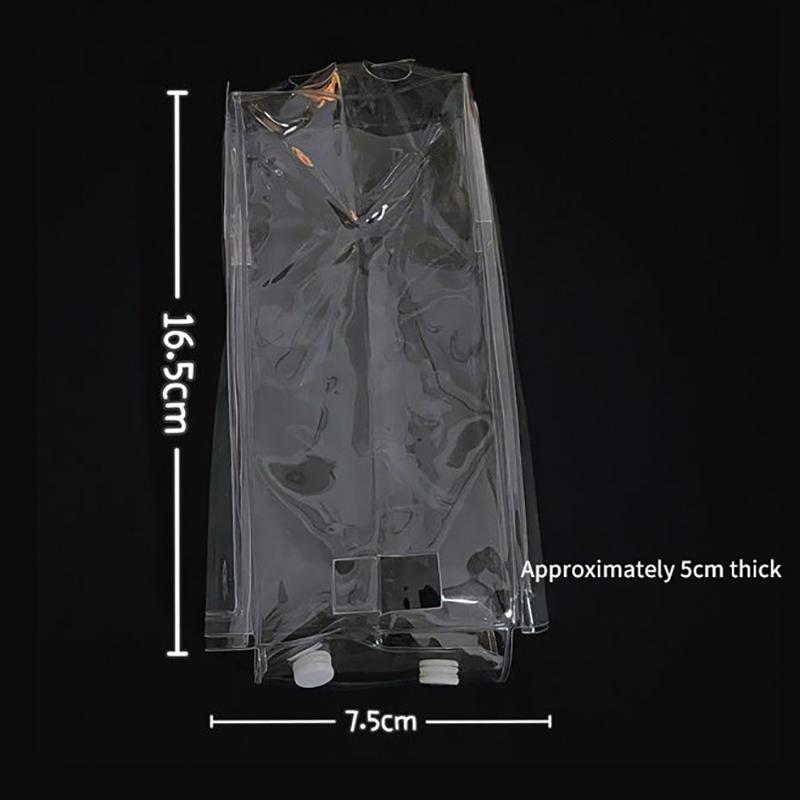 1PC Transparent Organizer Box Labubu Dolls Storage Pouch Keychain Bag