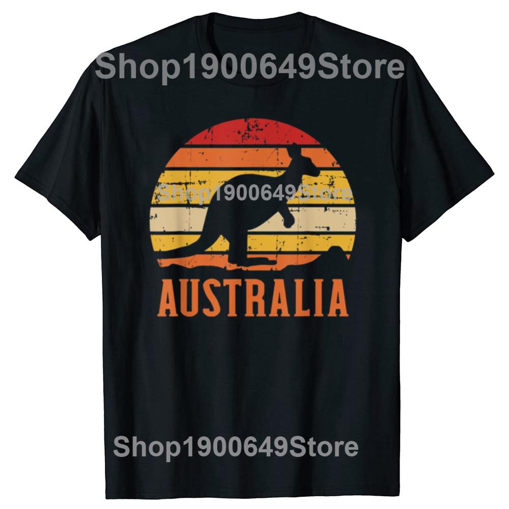 Funny Australian Australia Kangaroo Tshirts Men Womens Fashion Casual Tshirt 100 Cotton Loose Oversized T Shirt Summer