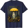 Rainy Ghost Halloween Lonely Ghost In The Forest Gothic T-Shirt Oversized T Shirt for Men Women Casual  Daily Four Seasons