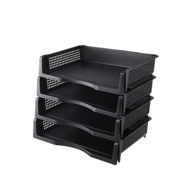 1/3Pcs Detachable Plastic Office File Folder Stand Multi-Layer Desktop Storage Ra Desk Organizer Box Document Holder