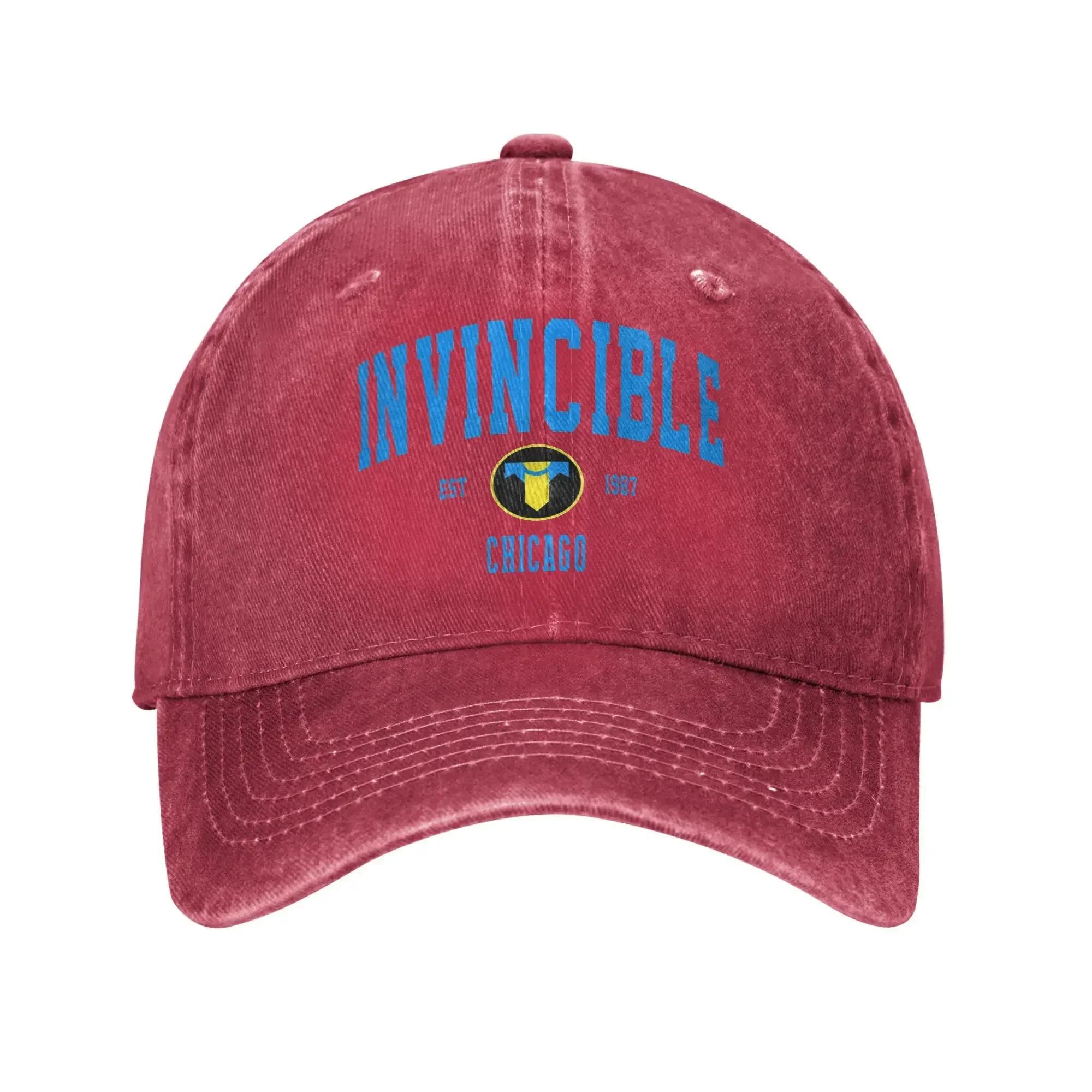 

TV Series Invincible s Baseball Caps Casual Distressed Denim Headwear Unisex Style Outdoor Unstructured Soft Caps Hat one size