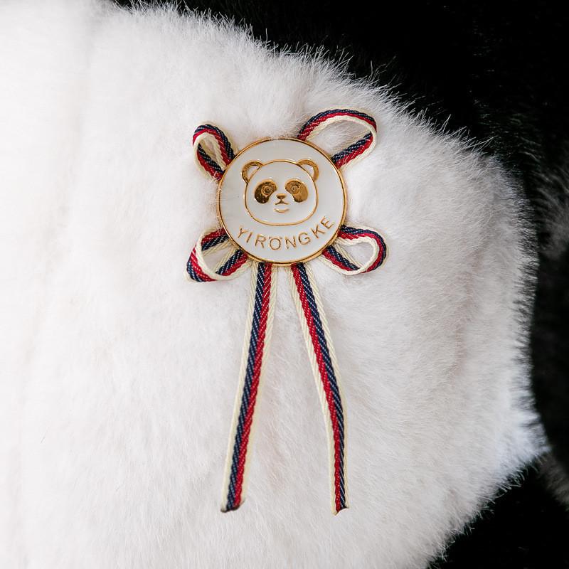 Adorable Panda Plush Toy Cuddly Stuffed Animal Pillow Soft Short Plush Pp Cotton