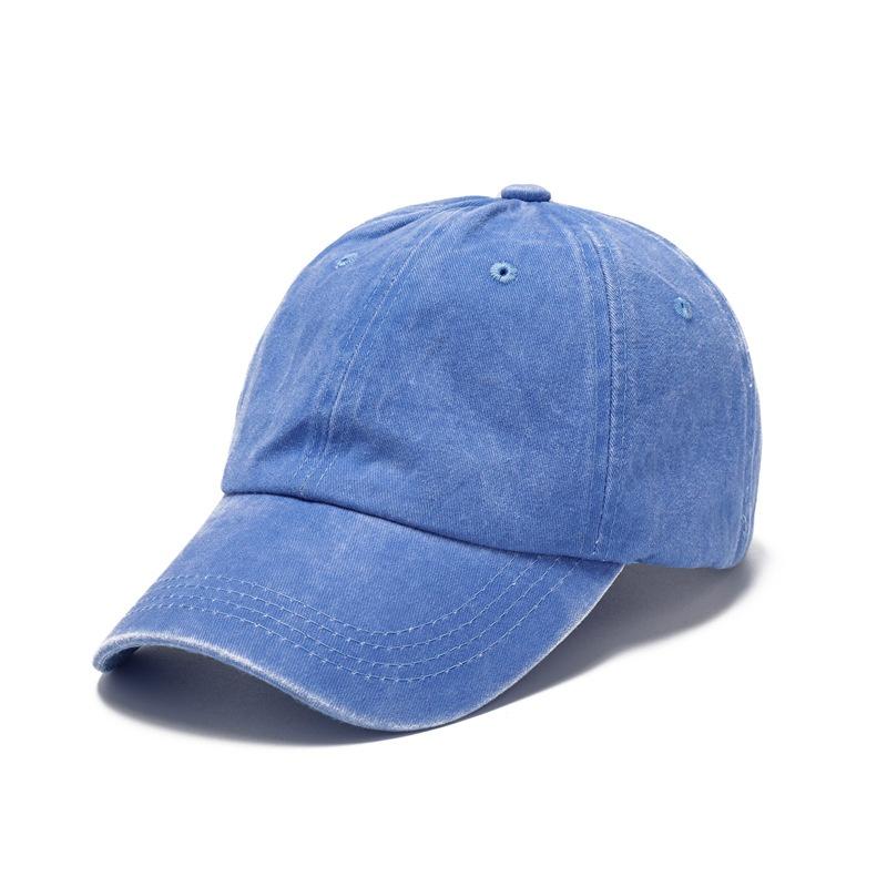 Men Women Washed Distressed Twill Cotton Baseball Cap Vintage Adjustable Dad Hat Fashionable Baseball Cap