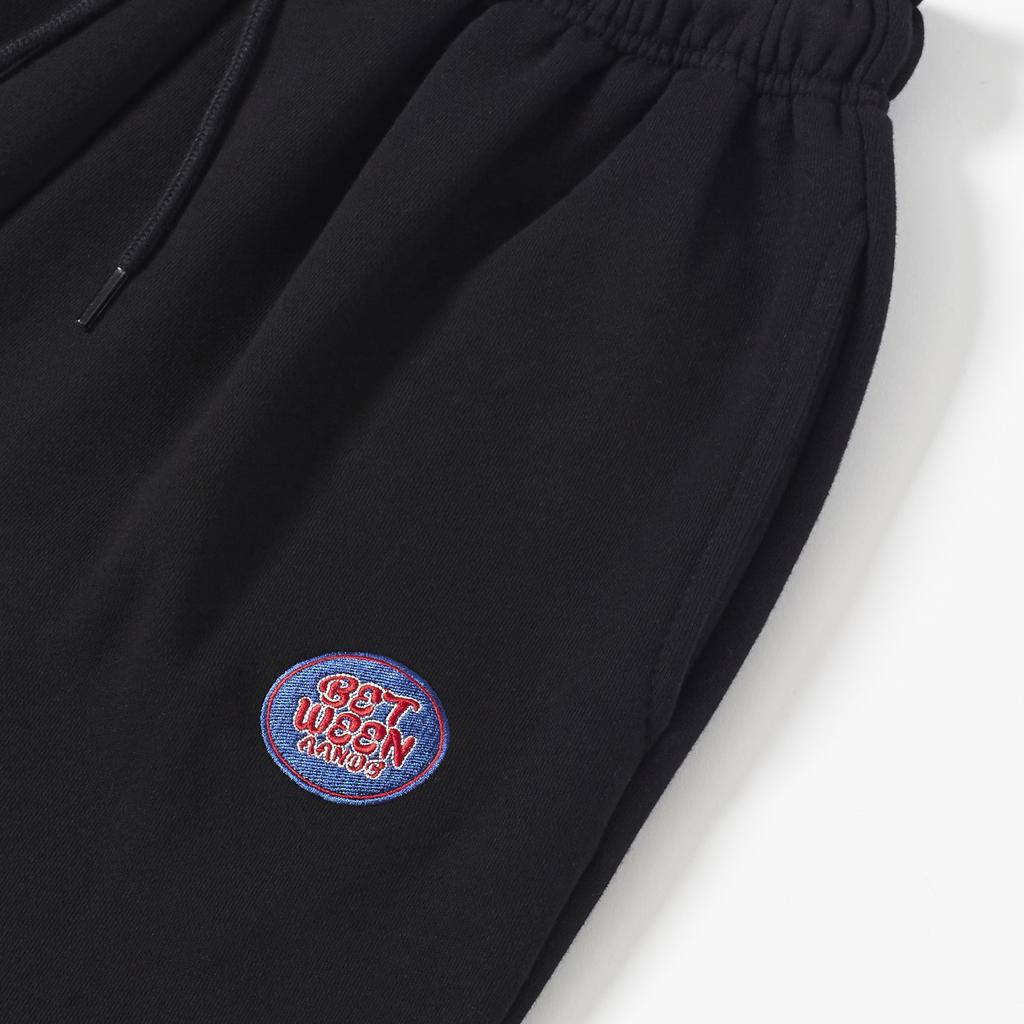 BETWEEN A AND B Athletic Loose Fit Jogger Pants [Black]