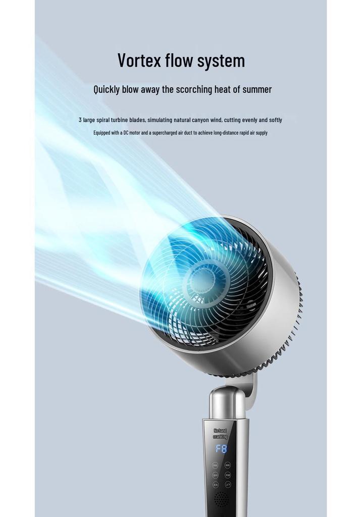 Ventilatore da terra verticale ultra silenzioso con telecomando e timer