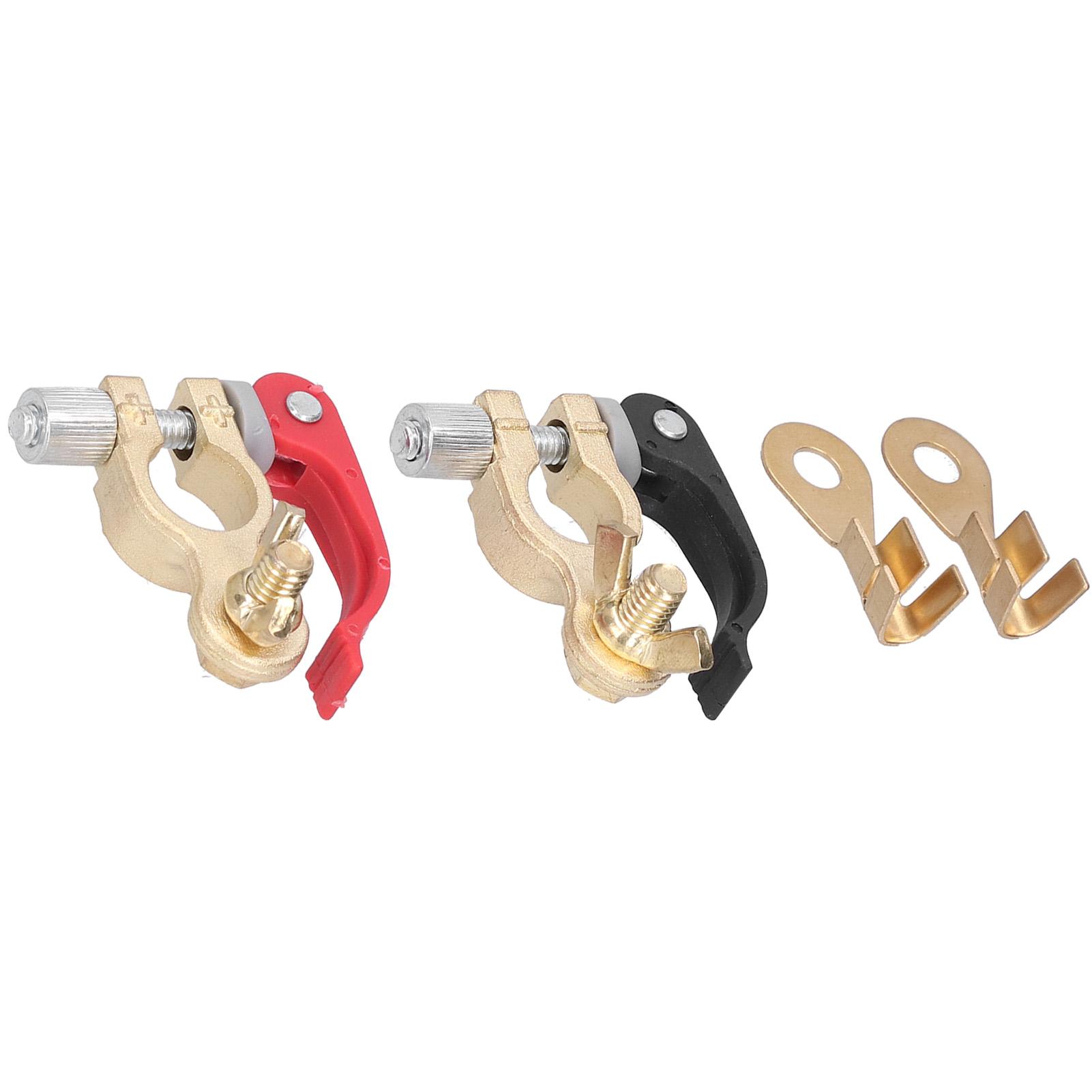 

Quick Disconnect Battery Terminal Clamp Shut Off Connectors with Lug for 12V 6V 24V Boat Race Car