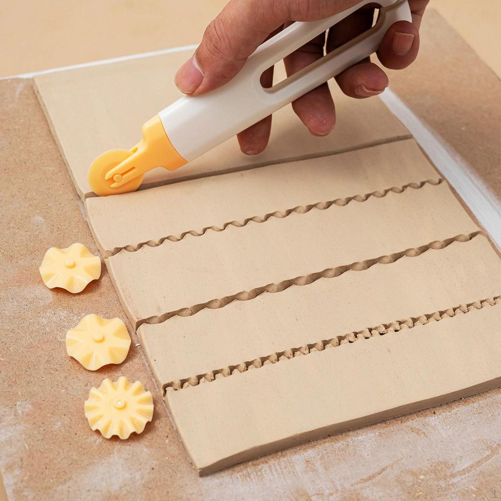 Pasta Cutter Wheel Decorative Cutting Portable Segmentation Tool Ceramic Art Clay for