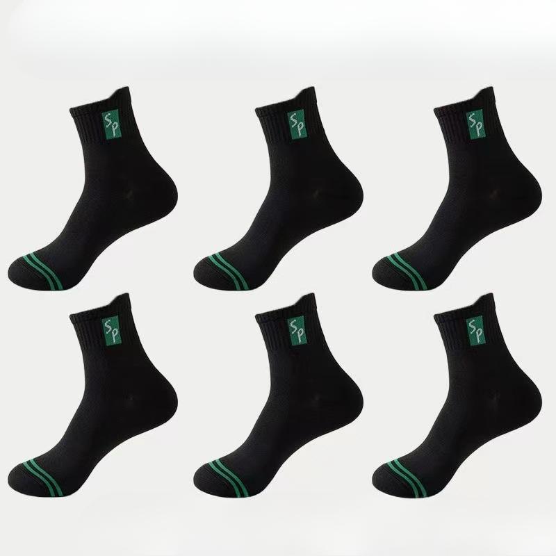 

Мужские осенне-зимние утолщенные баскетбольные спортивные дезодорирующие влагоотводящие износостойкие носки 1 pair чёрный