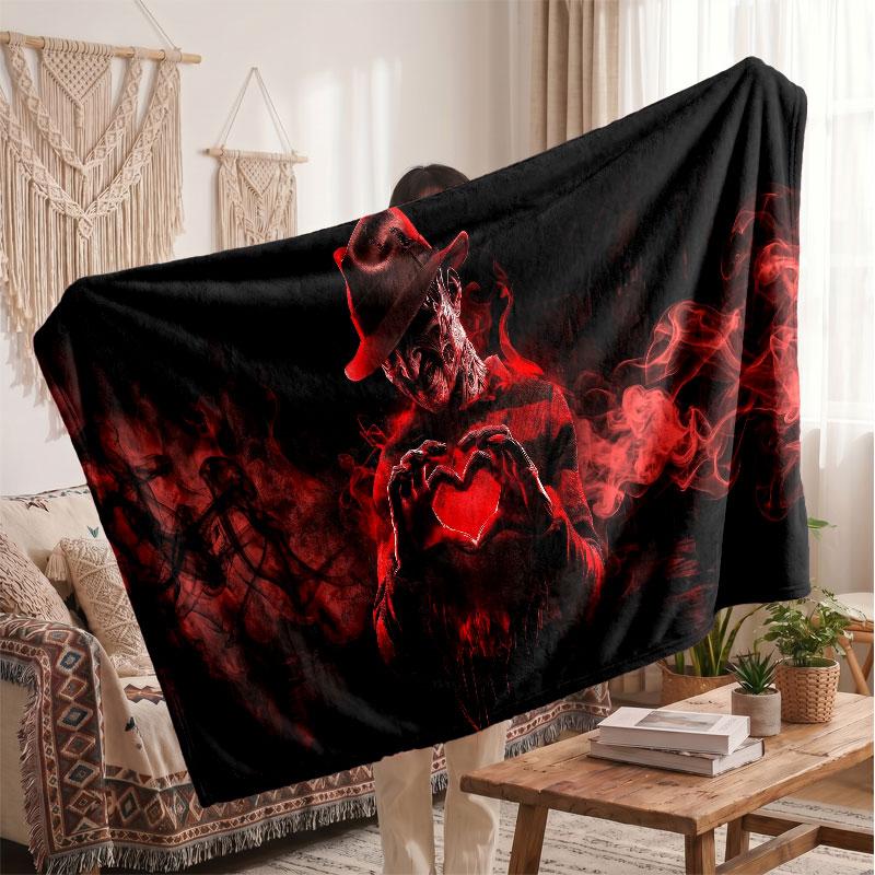 Warm Flannel BlanketA Nightmare On Elm Street Freddy Krueger Soft Cozy Throw Blanket for Bedroom Couch