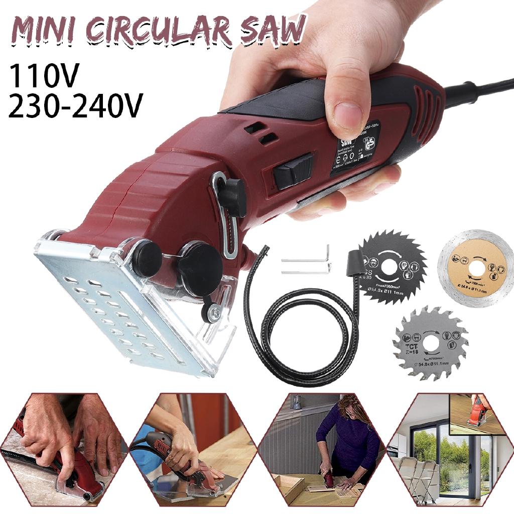 

Mini 220v Smd100015 400 W 3700 R / Min Multifunction Circle Saw Accessories New Handheld Cut Wood Tool 230v-240v
