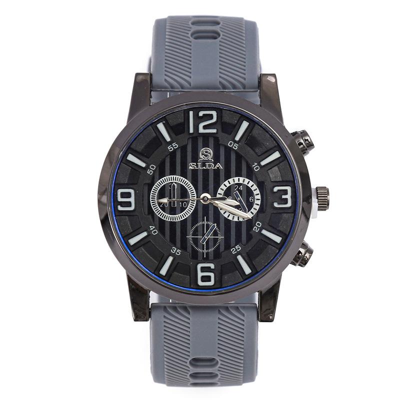 Hochwertige Lässige Herrenuhr, Personalisierte Trend-Quarzuhr, Vielseitige Mode-Herrenuhr mit Silikonarmband