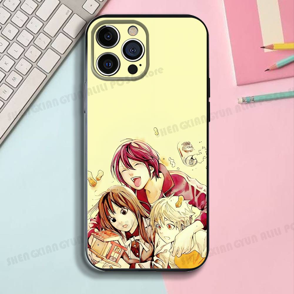 Anime Y-Yato H-Hiyori Y-Yukine Black Phone Case For IPhone 17 16 15 14 13 12 13 12 11 Pro Max Plus X XR Silicone Soft Back Cover