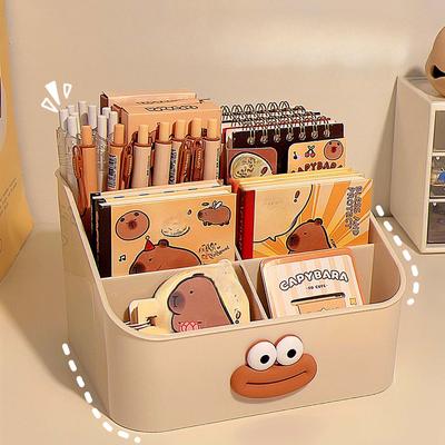 Lustiger Stifthalter Studenten Kinder Große Kapazität Desktop Aufbewahrungsbox Mädchen Büro Schreibwaren Unordnung Organizer Regal