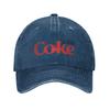 Coke Funny Lover Diet Washed Denim Cap Casual Baseball Caps Adjustable Hat Summer Unisex Baseball Hats