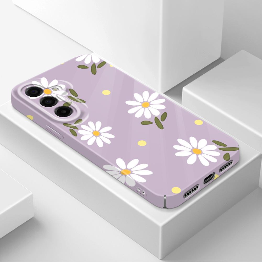 Falling Daisies Phone Case For Samsung Galaxy A57 A37 A17 A56 A36 A26 A16 A06 A55 A35 A25 A15 A05 4G 5G Film Hard Cover
