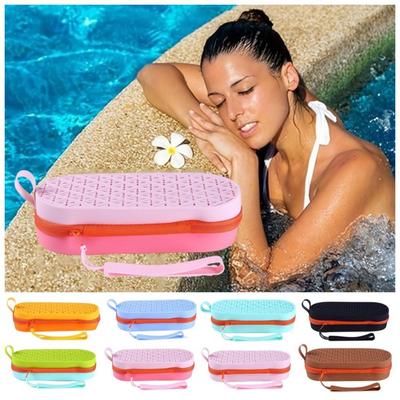 Drain Hole Swimming Goggles Storage Box Hollow Myopia Glasses Case Zipper Eyeglasses Bag  Kids