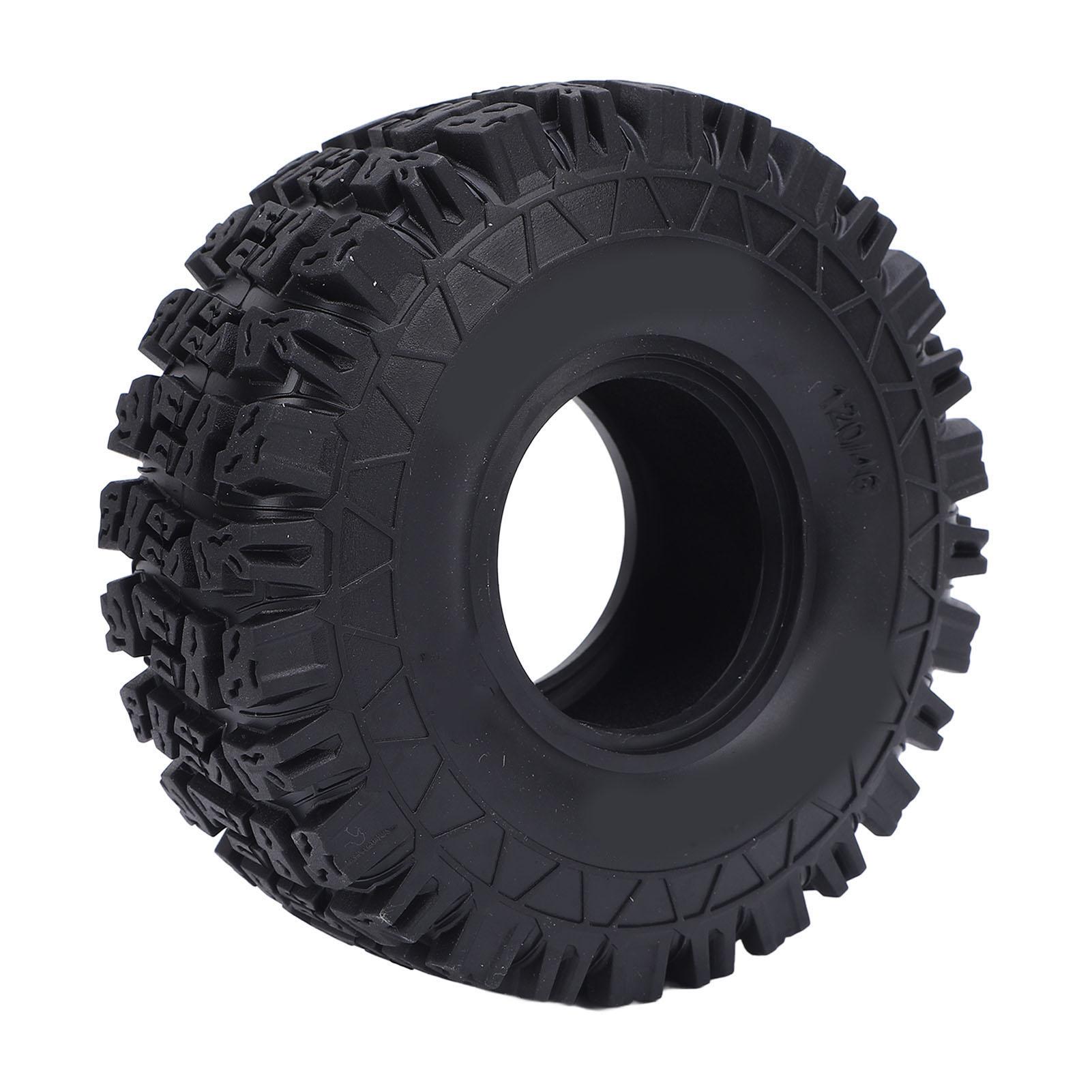 

4 Pcs 120 X 46mm RC Crawler Tire 110 Excellent Traction High Simulation Wheel Tire for 110 RC