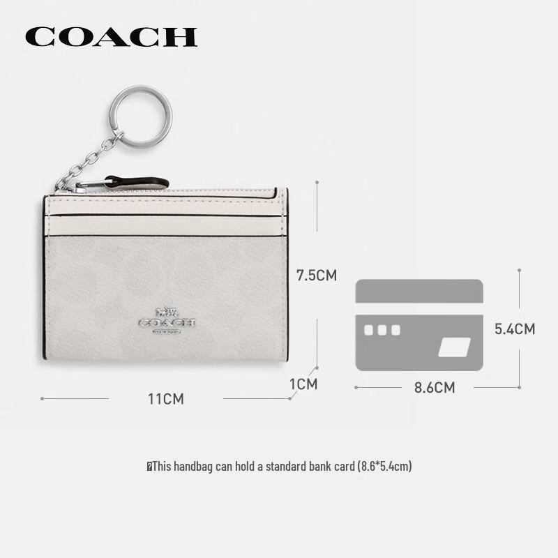 COACH Women's Monogram Small Zip Wallet