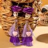 Rice Bead Skull Drop Earring Tassel Ear Jewelry Accessories Fun Pumpkin Earrings  Women