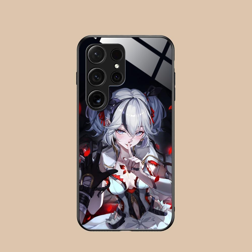Wuthering Waves Camellya Phone Case for Samsung Galaxy S25 S24 S23 S22 S21 S20 Note20 Plus FE Ultra Glass Colorful Cover Cover