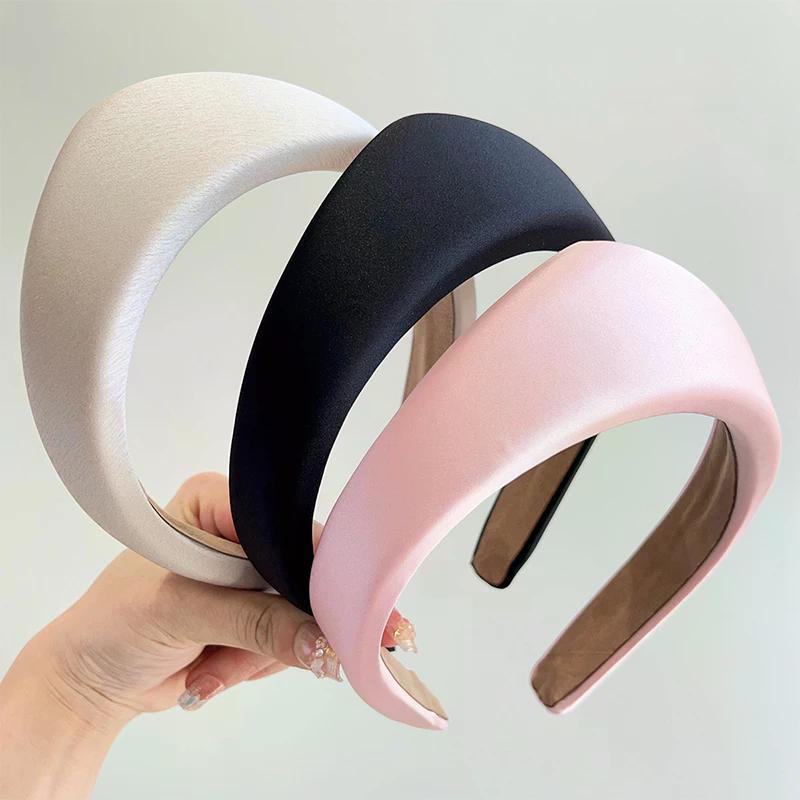 Simple Triangular Solid Color Headband Anti Slip Adult Wide Edge Headband For Girls Retro 2026 New Hair Accessories Gift