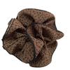 Korean Leopard Print Scrunchie: 4 Layers for Fuller Hair, Women's 2025 Edition, Simple & Elegant Hair Accessory.