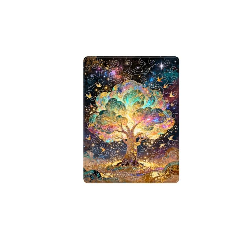 Starry Sky Fortune Tree Puzzle Decorative Ornament High-End Light Transmission Acrylic Puzzle