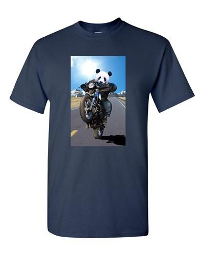 Riding Bear Motorcycle Rider Tanya Ramsey Artworks Art DT Adult T-Shirts Tee Unisex T-Shirt XXXL