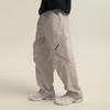 Salomon Solid Color Button Pocket Cargo Pants Men pants White C28066