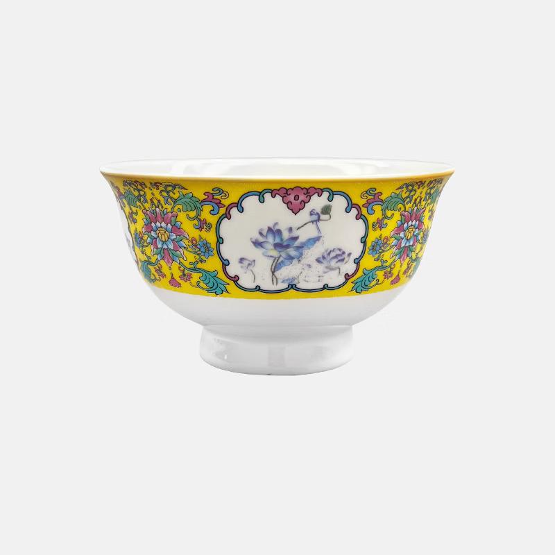 ZISIZ Ceramic Lotus Noodle Bowl