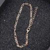 Approx Fashion Width:3mm Zinc Zinc Alloy Link Foot 1 Pcs Chain Bracelet Jewelry Ankle Anklet