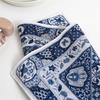 2Pcs 43x43cm 100% Cotton Vintage Flower Printed Lady Bandana Women Handkerchiefs Sweat Wiping Hand Towels