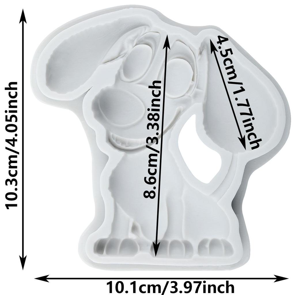 Puppy Silicone Mold Dog Fondant Molds Cake Decorating Tools Cupcake Topper Candy Resin Clay Chocolate Gumpaste Mold