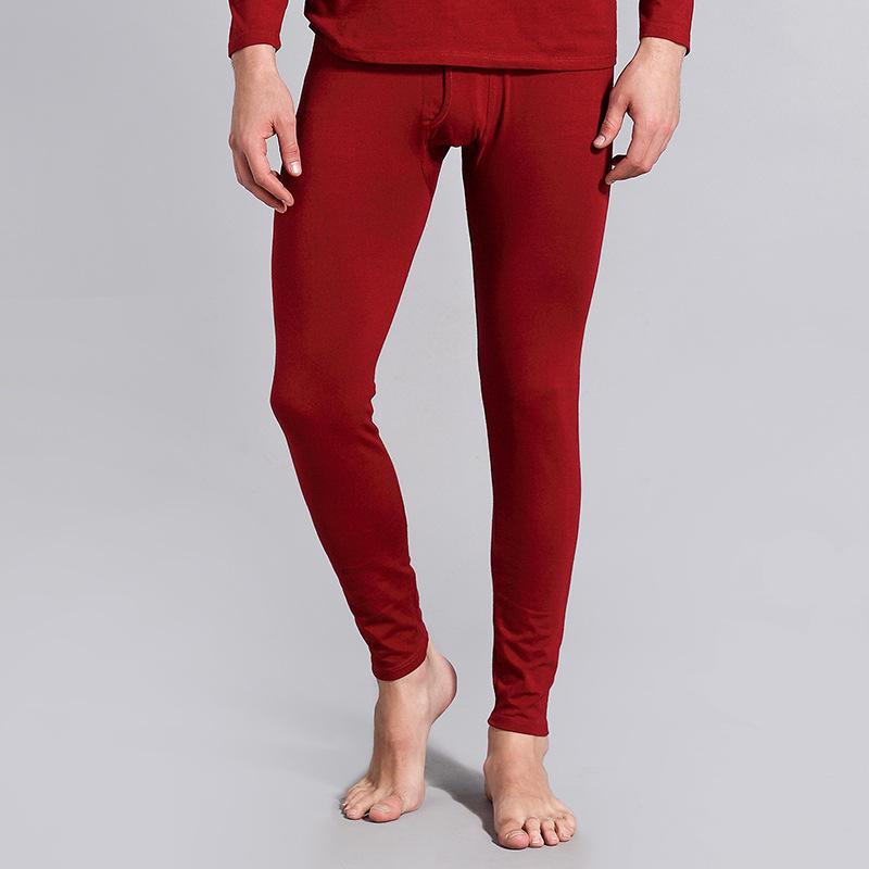 Water Fox Men's Combed Cotton Lycra Autumn Warm Casual Home Pants