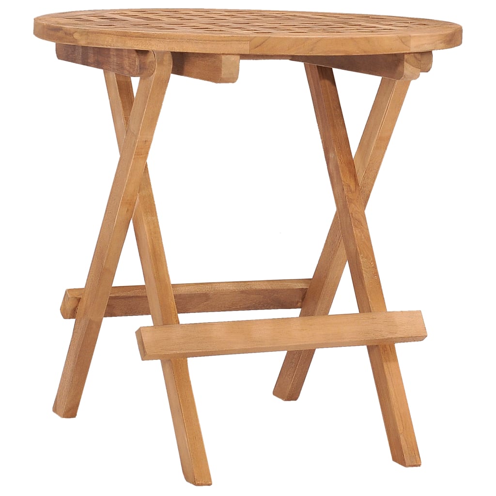 Folding Garden Table 50 X 50 X 50 Cm Solid Teak Wood